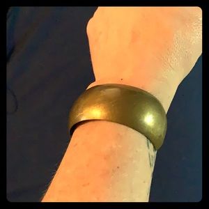 Copper bangle bracelet.